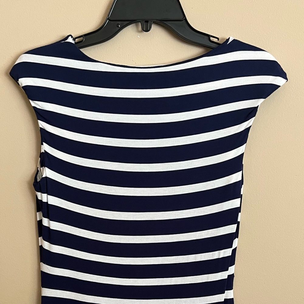 Calvin Klein Navy/White Cotton Stretch Dress Women’s size 4 - Picture 8 of 9